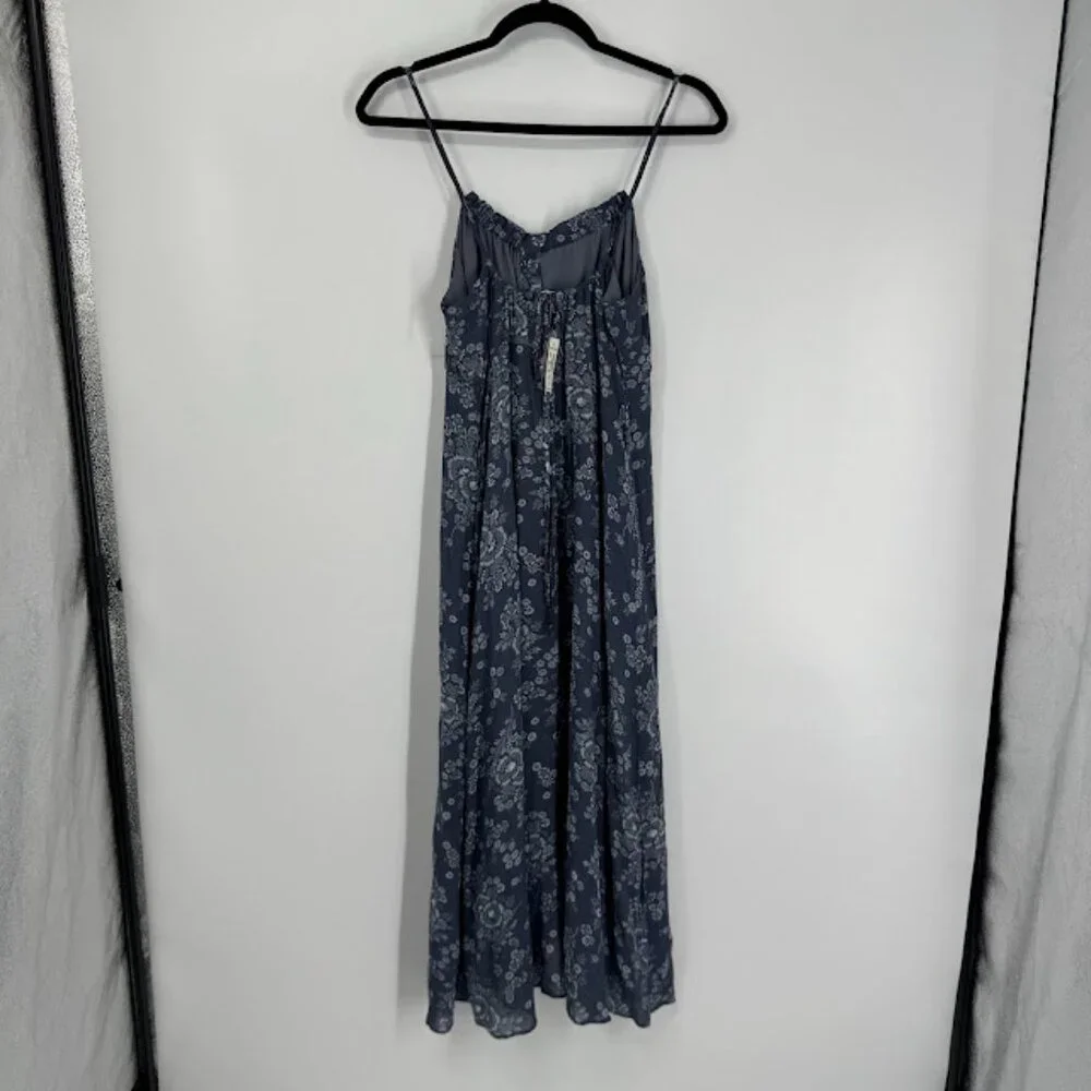 Madewell Archival Floral Tie-Back Button-Front Midi Dress Size 0 NWT - Picture 9 of 15